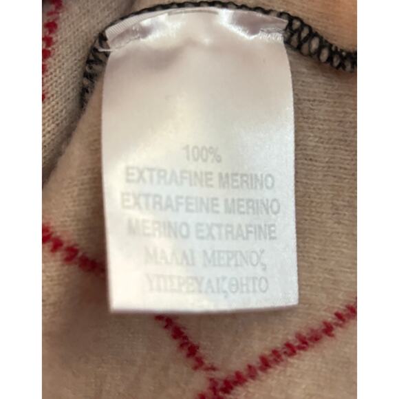 Burberry London Merino Wool Argyle Sweater Mens L Plaid Luxury Made in Italy - Picture 5 of 10